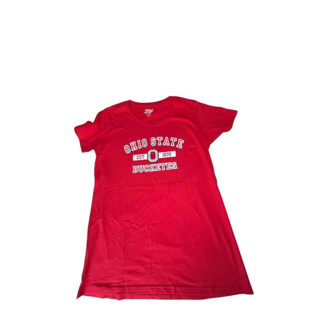 Ohio State Buckeyes Graphic Tee Red Blue 84 College Football Women’s XL‎